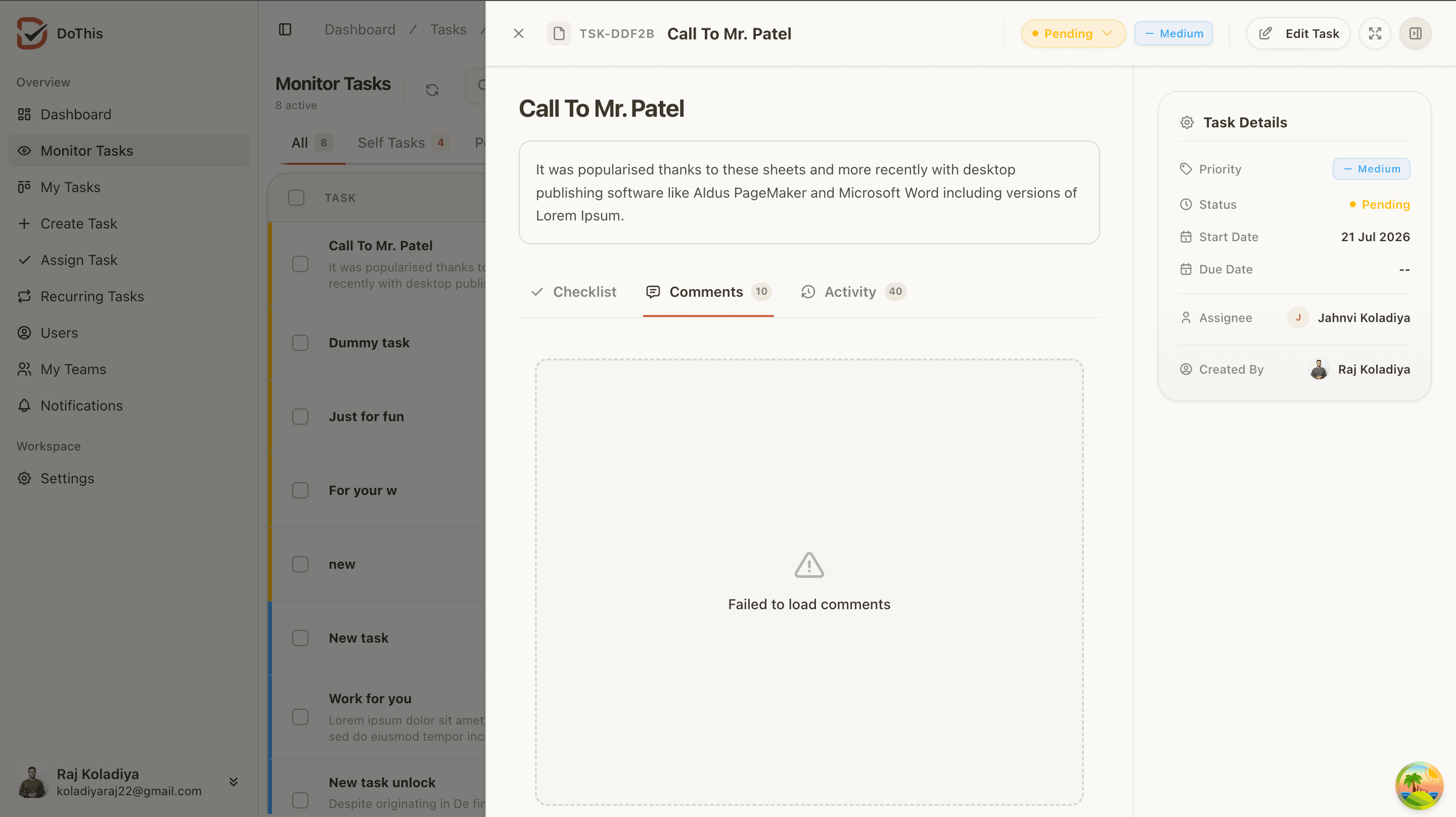 Manager Dashboard