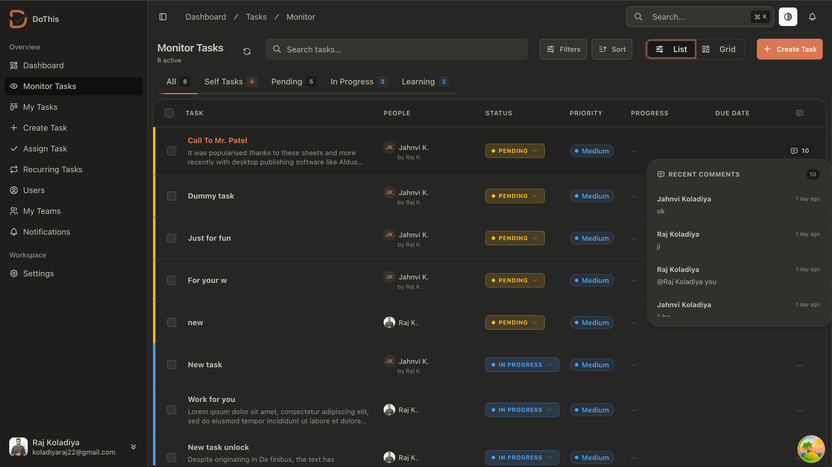 Owner Overview