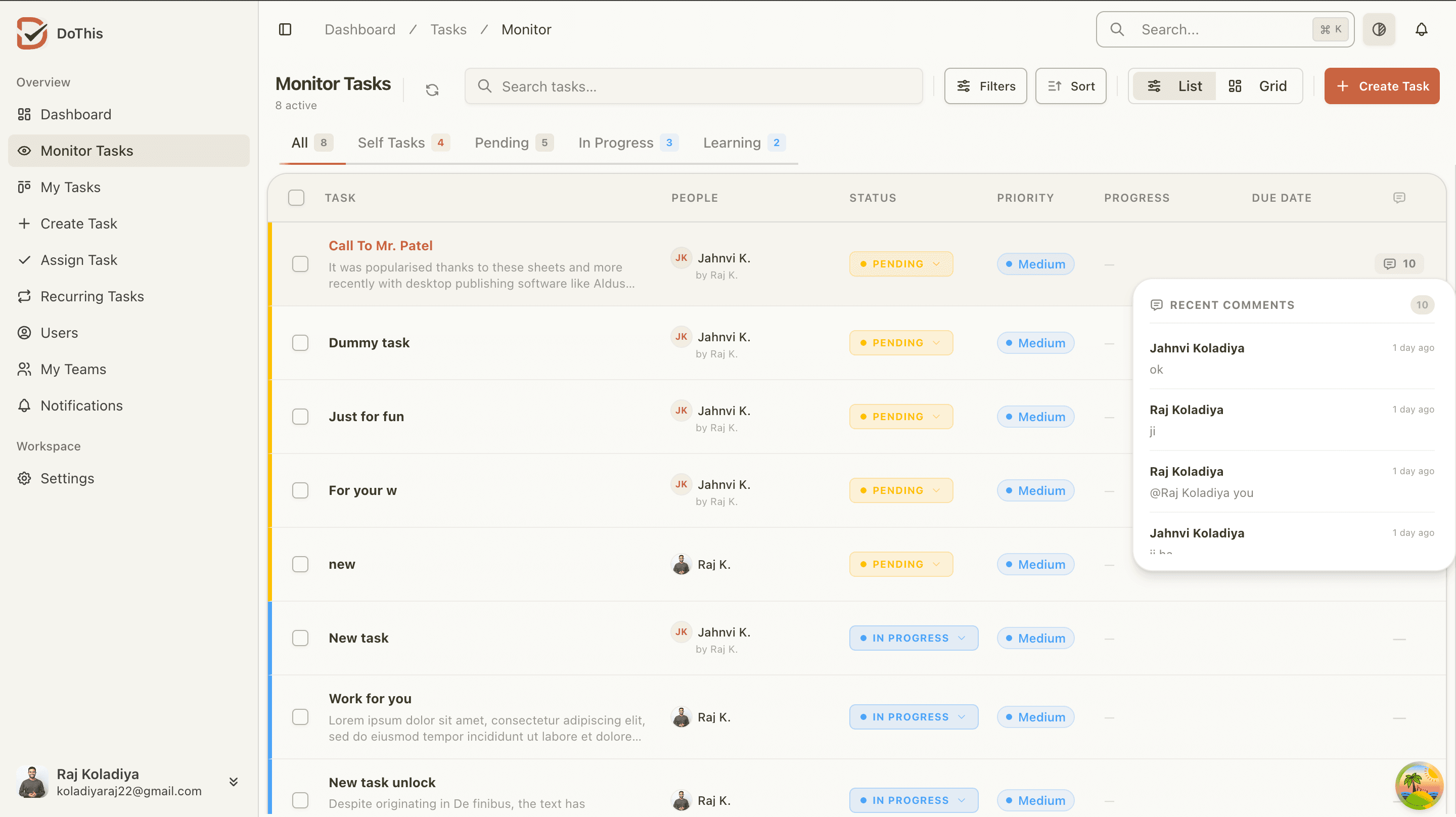 Owner Overview