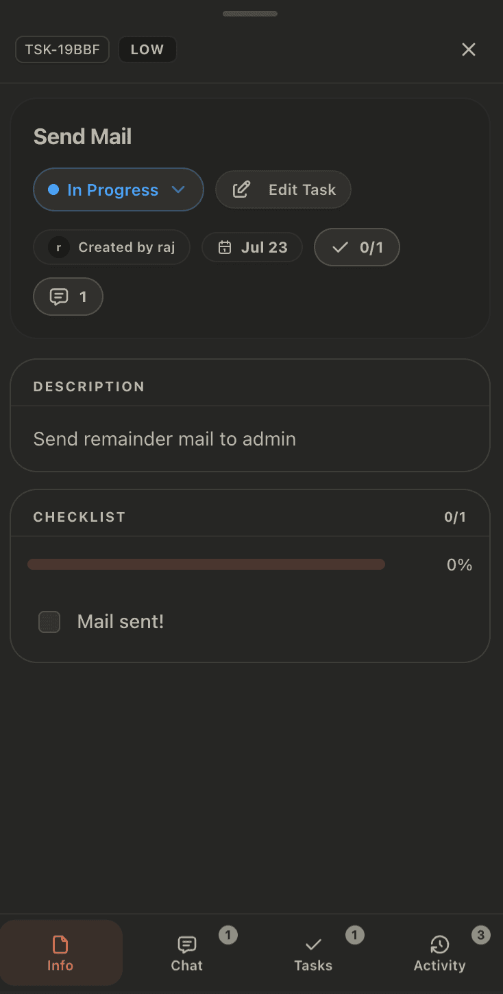DoThis Mobile Task Details